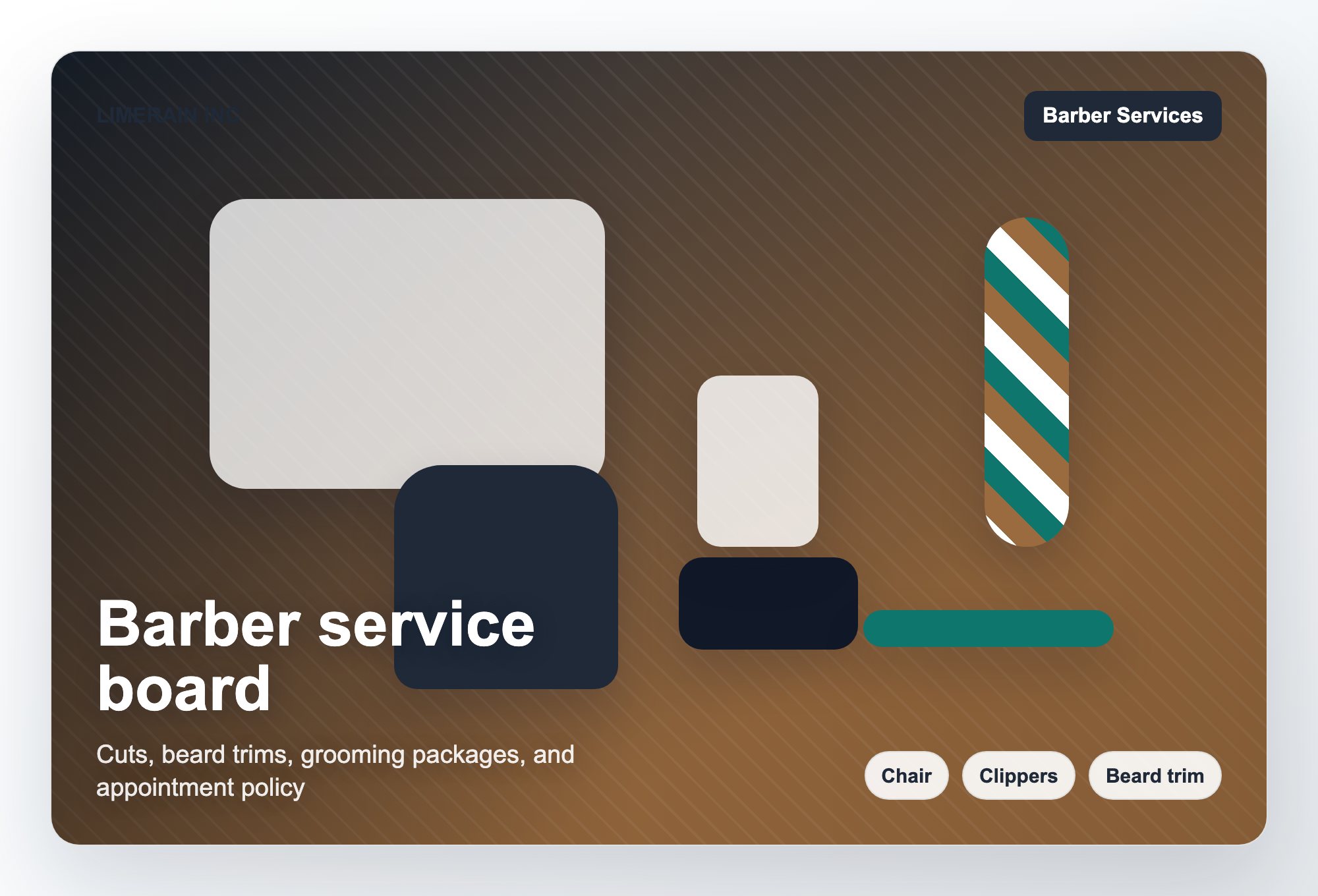 Barber Services business visual for LIMERAIN INC